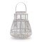 Melrose Tapered Woven Rattan Candle Lanterns - 14.75" - White